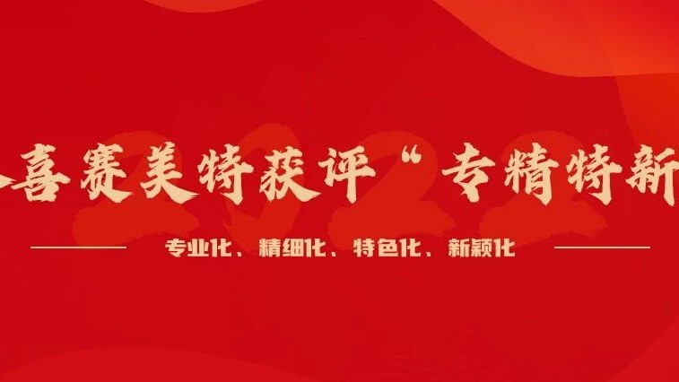 喜讯!赛美特获评上海市“专精特新”企业